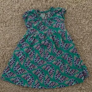 Tea collection size 6 girls butterfly dress. Teal excellent condition